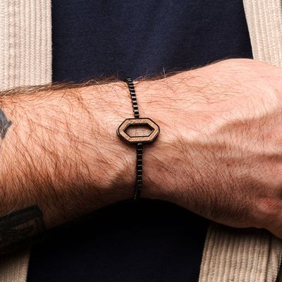 Whiskey Wood &amp; Steel Bracelet | RIDGE