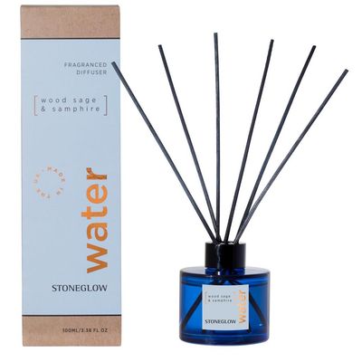 Elements - Water - Wood Sage &amp; Samphire - Scented Reed Diffuser 100ml