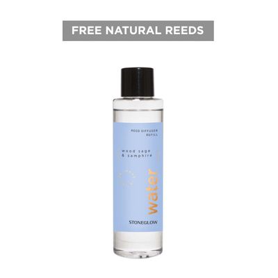 Elements - Water - Wood Sage &amp; Samphire - Reed Diffuser Refill 210ml