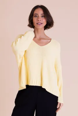 V Neck Boucle Jumper