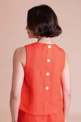 Button Back Shell Top