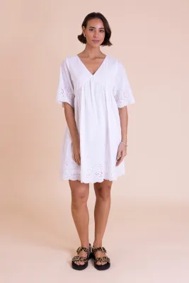Broderie Smock Tunic Dress