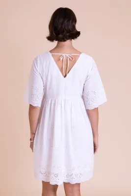 Broderie Smock Tunic Dress