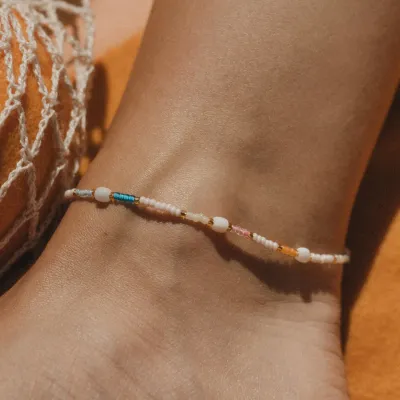 Horizon Light Beaded Anklet