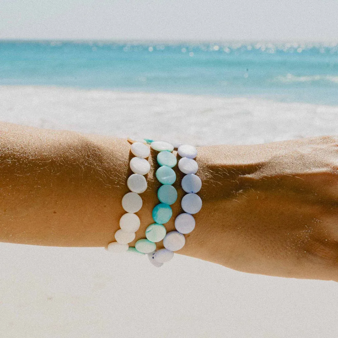 Mother of Pearl Disc Bracelet