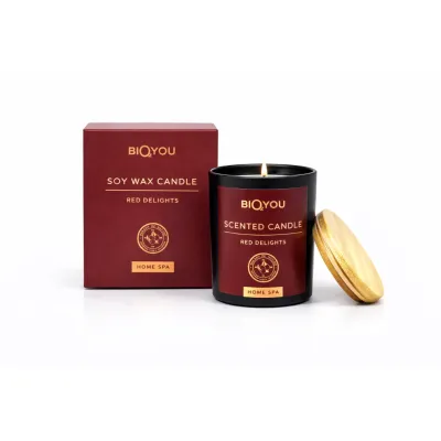 Soy Wax Candle “Red Delights” 140g