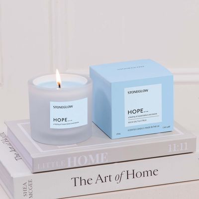 Affirmations - Hope - Rock Salt &amp; Citrus - Scented Candle Tumbler (79 x 89mm)
