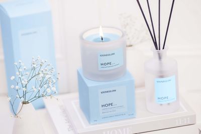Affirmations - Hope - Rock Salt &amp; Citrus - Scented Candle Tumbler (79 x 89mm)