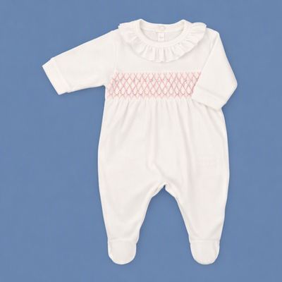 Organic Velvet Pajama with Chest Gather Detail
