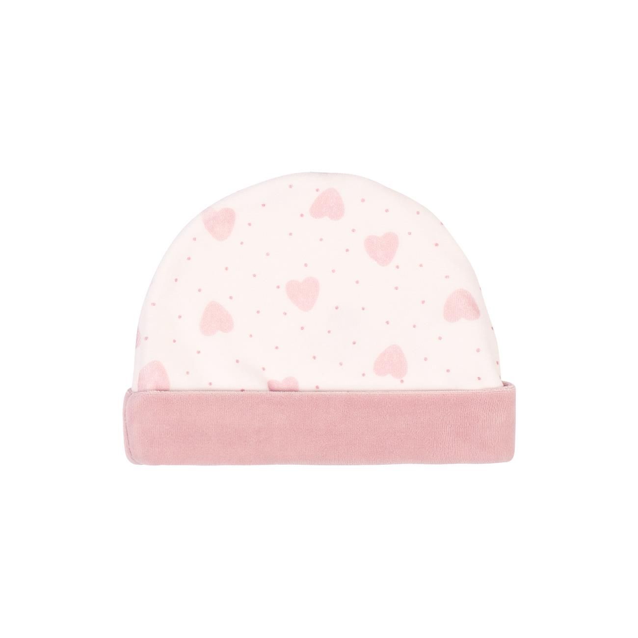 Velvet Baby Hat with Cotton Lining – One Size (42 cm)