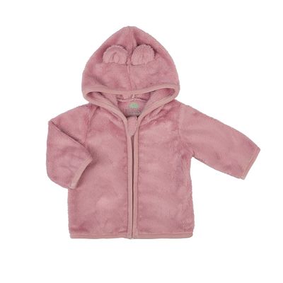 Fleece Jacket with Zipper and Hood
