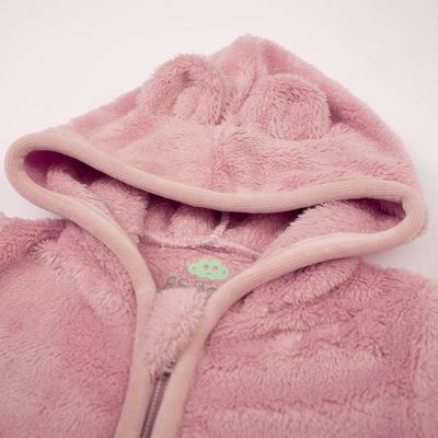 Fleece Jacket with Zipper and Hood