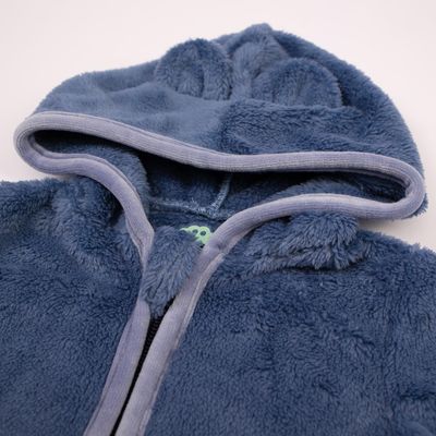 Fleece Jacket with Zipper and Hood