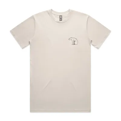 Classic Fit Organic Heavy Cotton T‑Shirt with Bear Essentials Chest Logo