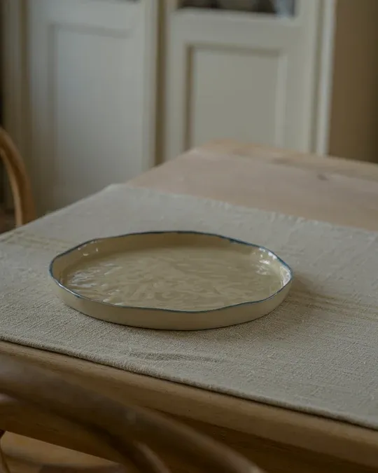 The Porto Dinner Plate - Blue