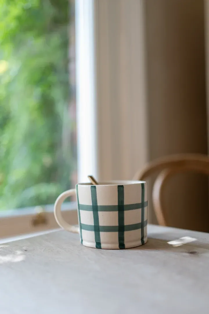 Gingham Check Mug -