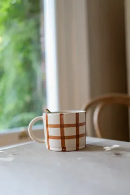 Gingham Check Mug -