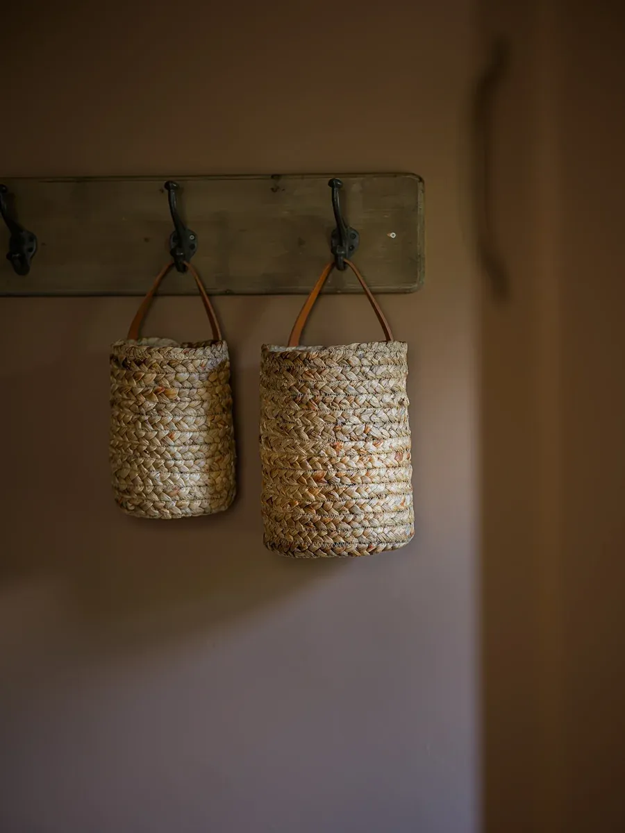 The Norfolk Basket Collection | Handwoven Hanging Basket | Set of 2