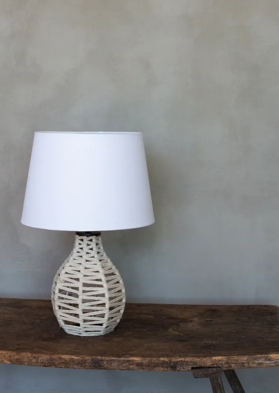 Ori Natural Rope Lamp Base - Small