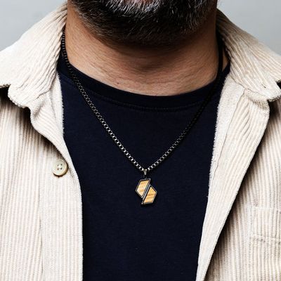 Whiskey Wood &amp; Steel Necklace | DRIFT