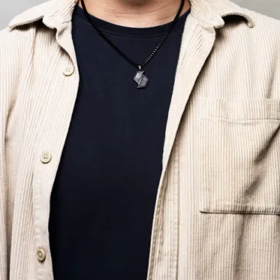 Lapis Stone &amp; Steel Necklace | RELAY
