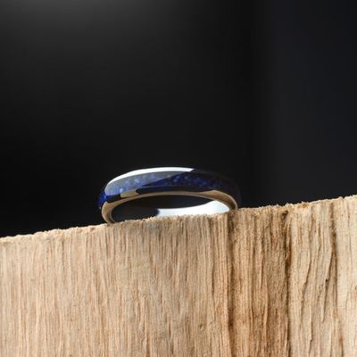 Lapis Lazuli Tungsten Ring | SIDERA 4mm