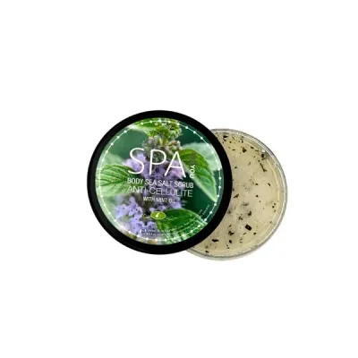 Salt Body Scrub Anti-Cellulite With Peppermint Oil, 200ml