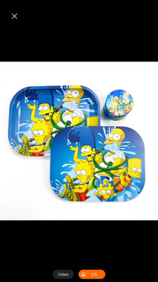 Simpsons Rolling Tray &amp; Grinder