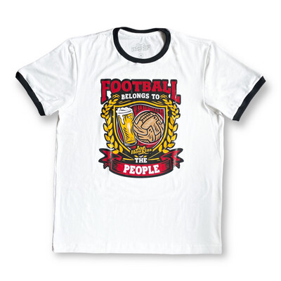 Football belongs to the people - Camiseta ringer