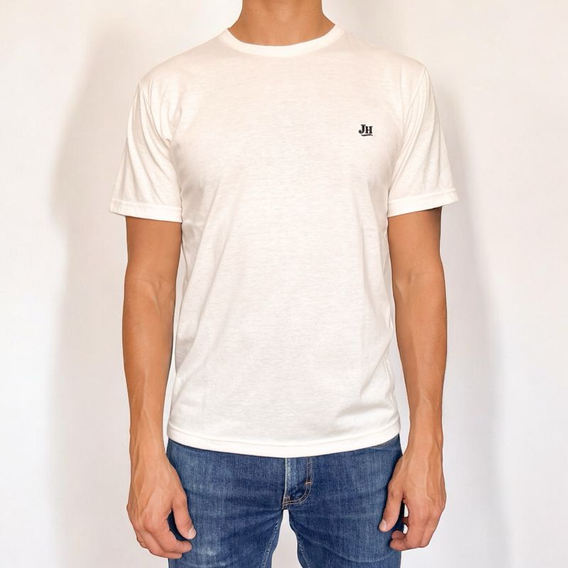 Camiseta básica (Crema)