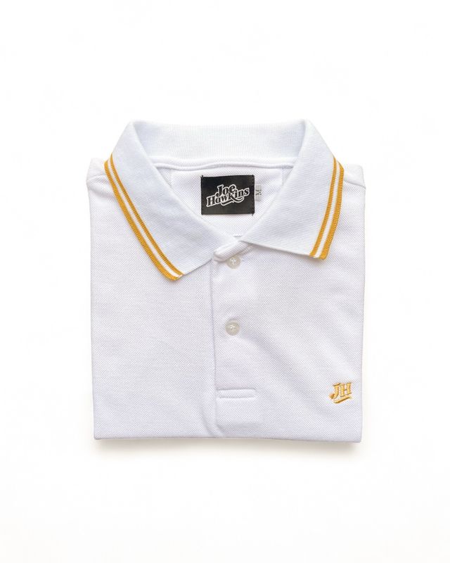 Polo JH - Blanco/Ocre
