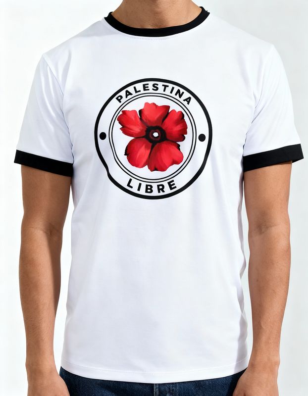 Camiseta “Palestina Libre – Amapola”
