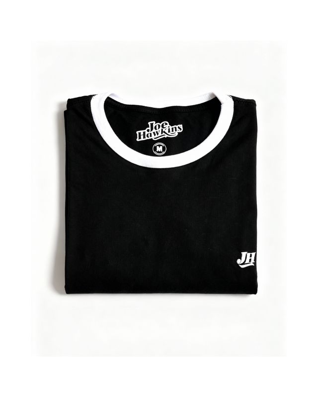 Camiseta Ringer - Negro y blanco