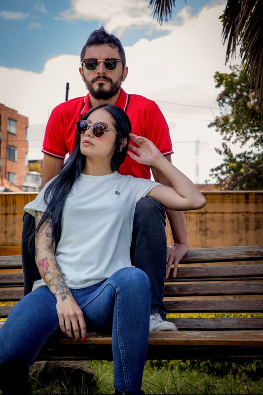 Camiseta básica (Crema)