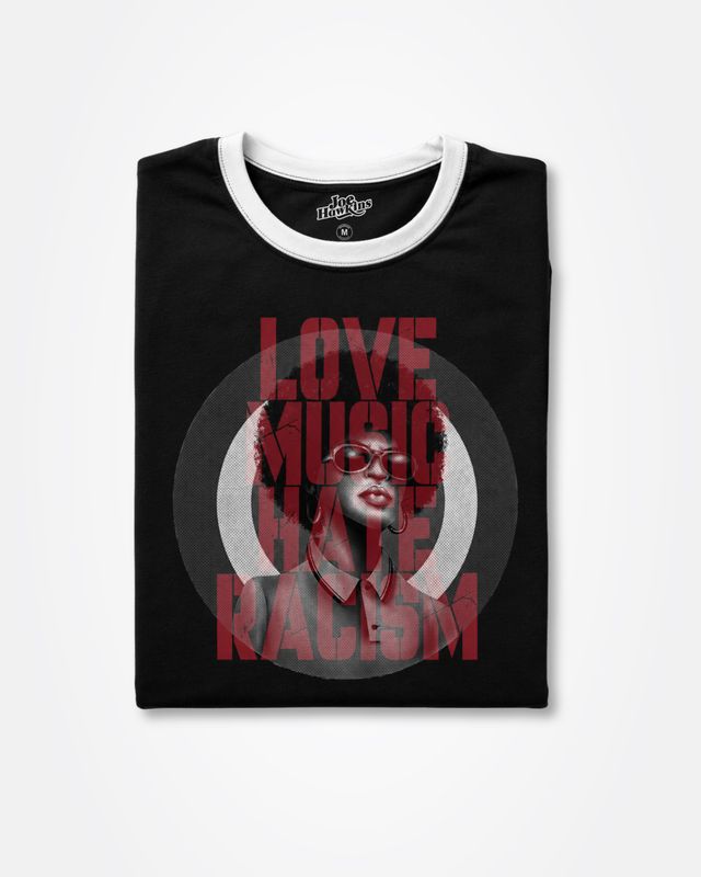 Camiseta Love Music, Hate Racism