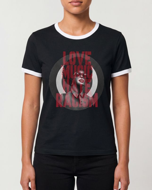 Camiseta Love Music, Hate Racism
