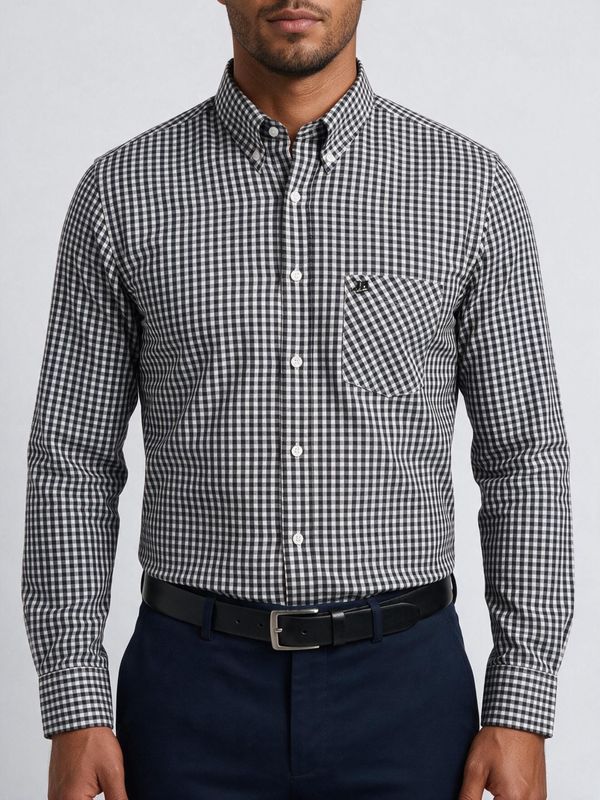 Camisa Thompson (Negro/blanco)