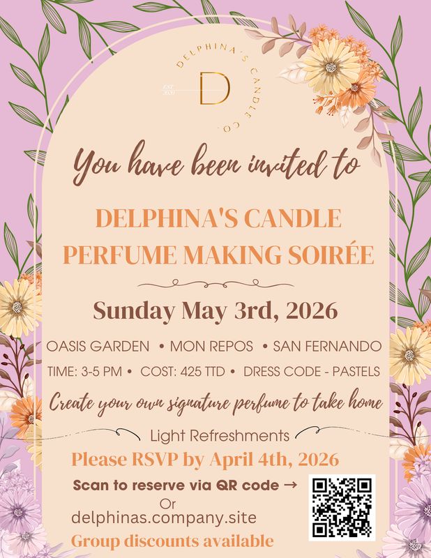 Delphina's Candle Perfume Making Soirée