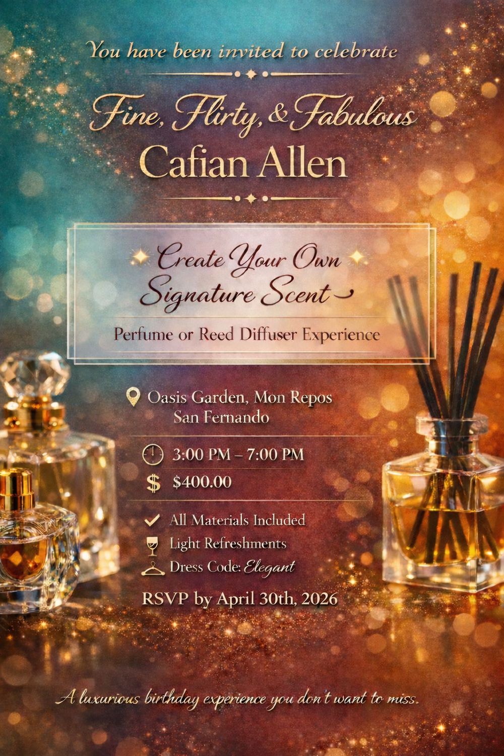 Cafian Birthday Sip n Scent