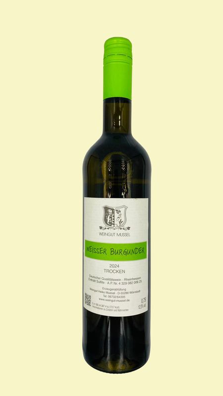 2024 Weißer Burgunder trocken ( letzter Jahrgang )
