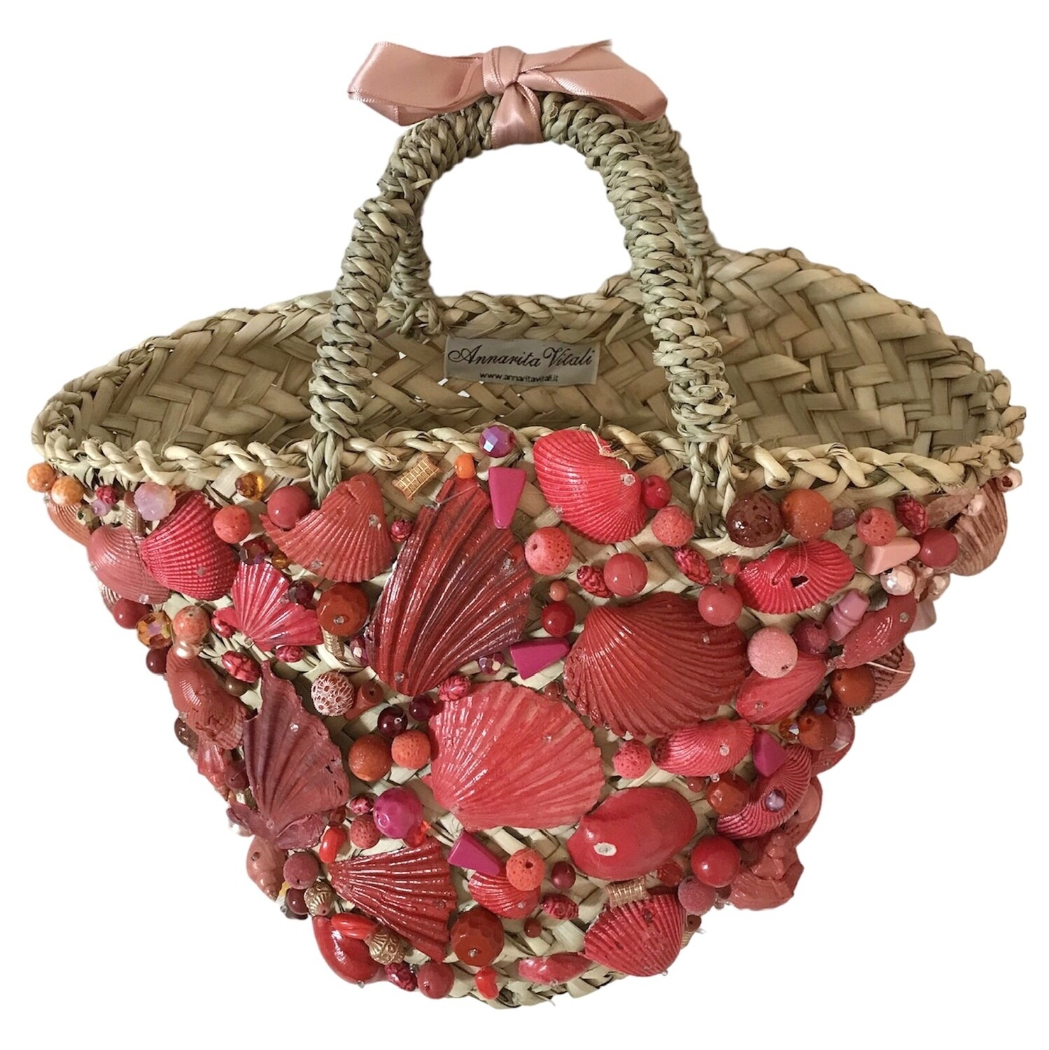 COFFA tote bag decorate with red shells 🐚
