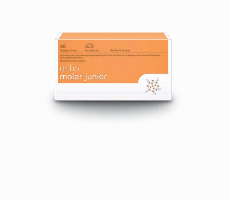 orthomolar Junior Kautablette 30 Stück - Mandarine-Orange orthomolar Junior Kautablette 30 Stück - Mandarine-Orange