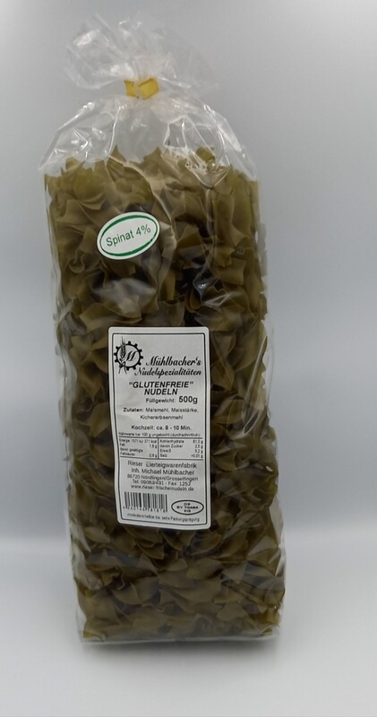 Glutenfreie Nudeln Spinat 4%