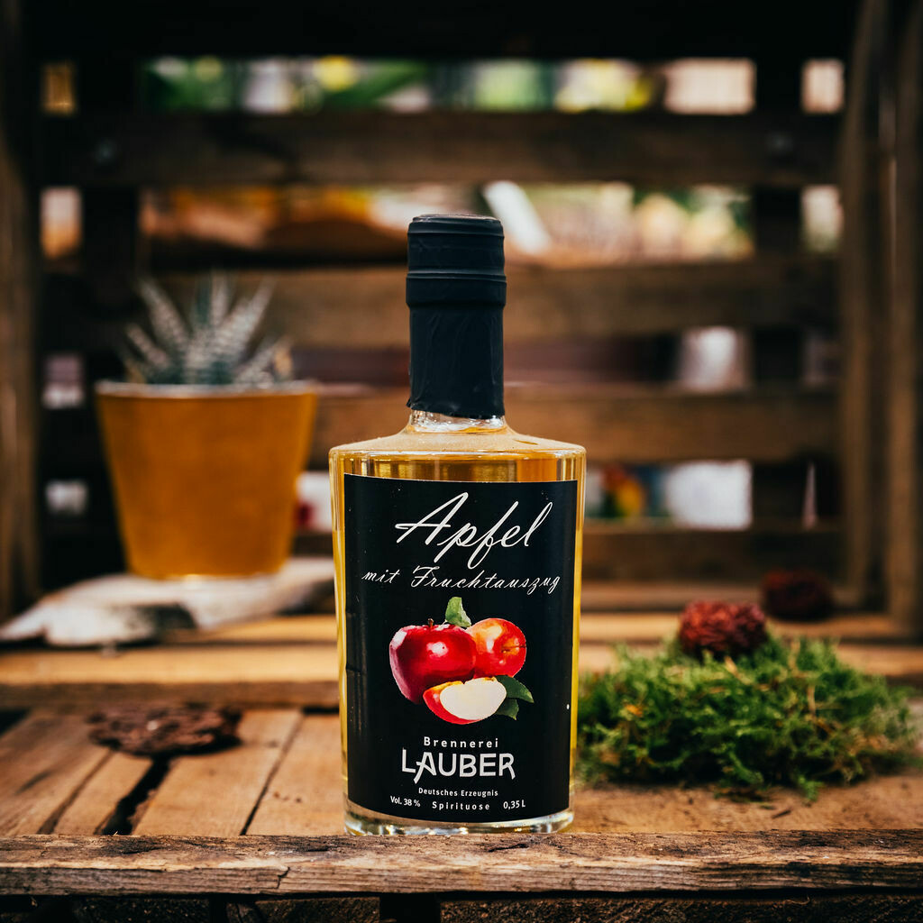 Apfelbrand mit Fruchtauszug  38% VOL