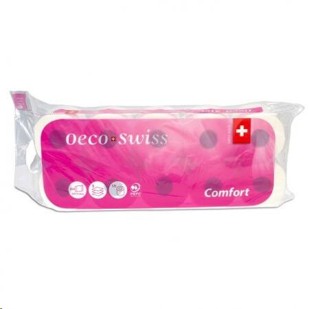 WC-Papier Oeco Swiss Comfort 3-lagig 10Rollen Gr.9.5x11.5cm