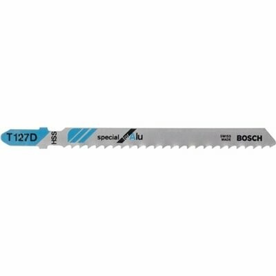 Stichsägeblatt BOSCH T 127 D dünne bis starke Bleche (3 - 15 mm),Rohre und Profile, inkl. Alu (3- 30 mm) 100 mm 5 Stück