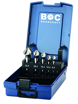 Kegelsenkersatz 90° HSS von 6,3 bis 20,5 mm 6 teilig