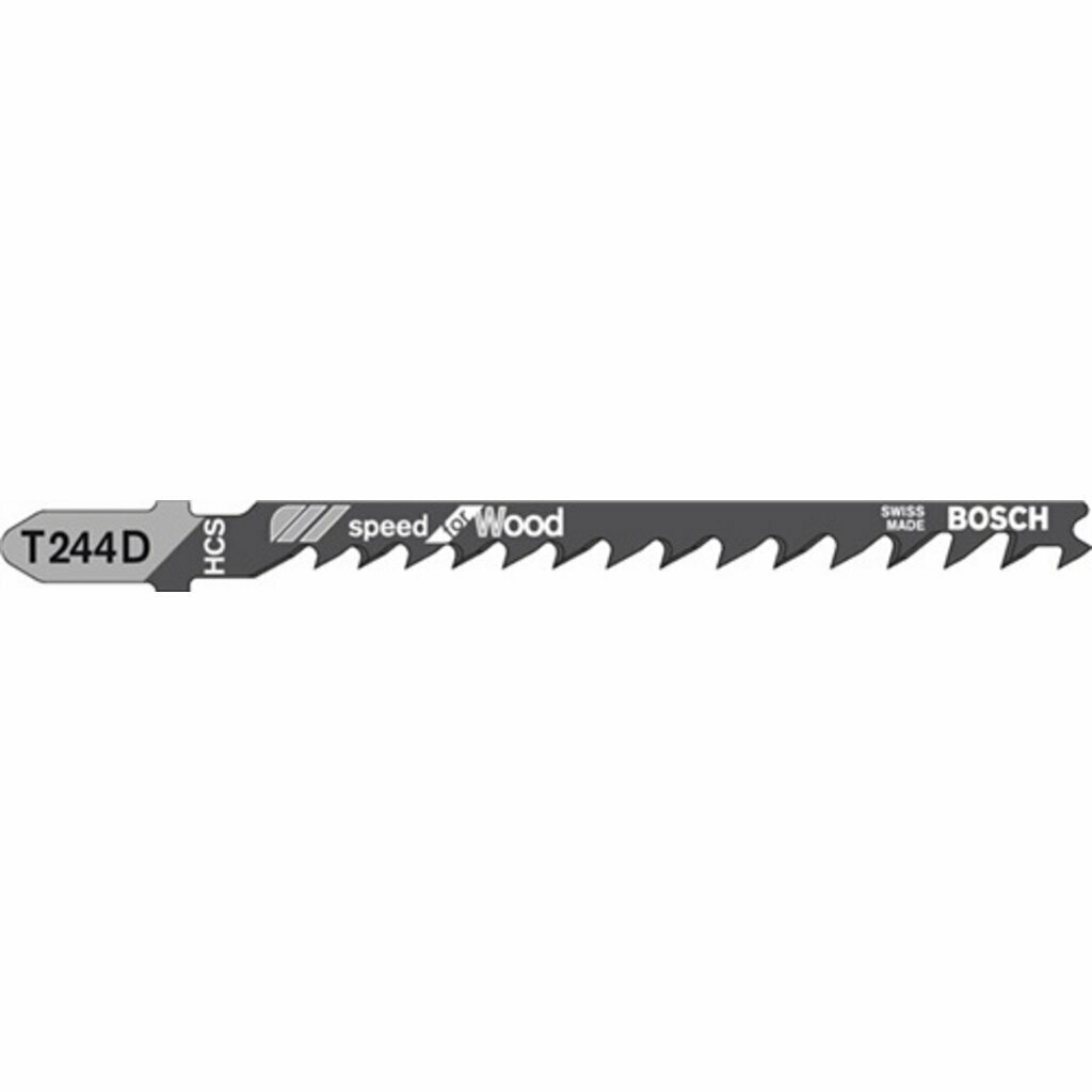 Stichsägeblatt, BOSCH  HCS T 244 D wie T 144 D speziell für Kurvenschnitt 100 mm  5 Stück