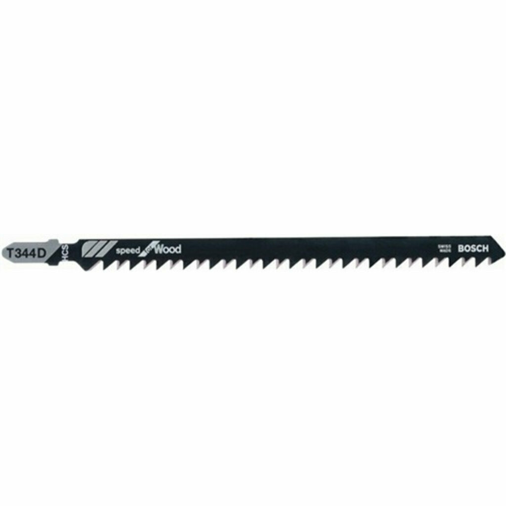Stichsägeblatt, BOSCH  HCS T 344 D dickes Bauholz, Weichholz (5 - 100mm), Span-, Tischler-, Faserplatten 152 mm  5 Stück
