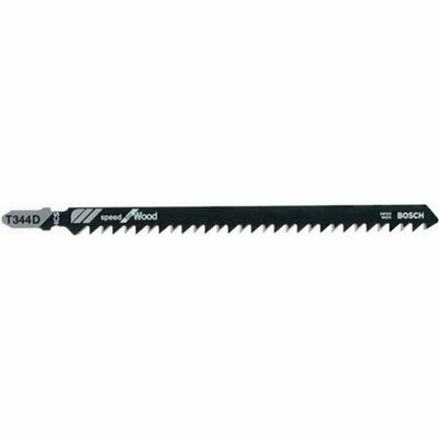 Stichsägeblatt, BOSCH  HCS T 344 D dickes Bauholz, Weichholz (5 - 100mm), Span-, Tischler-, Faserplatten 152 mm  5 Stück